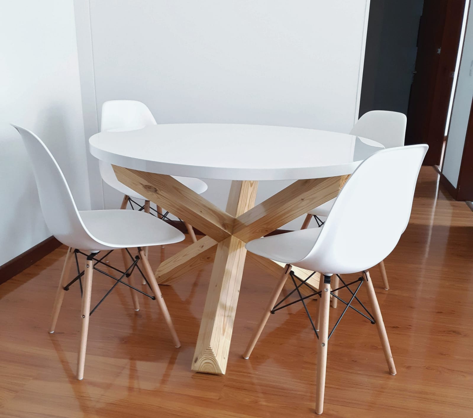 Patas de madera para mesa de comedor, 4 posiciones - Astideco